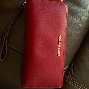 Michael Kors large zip wallet